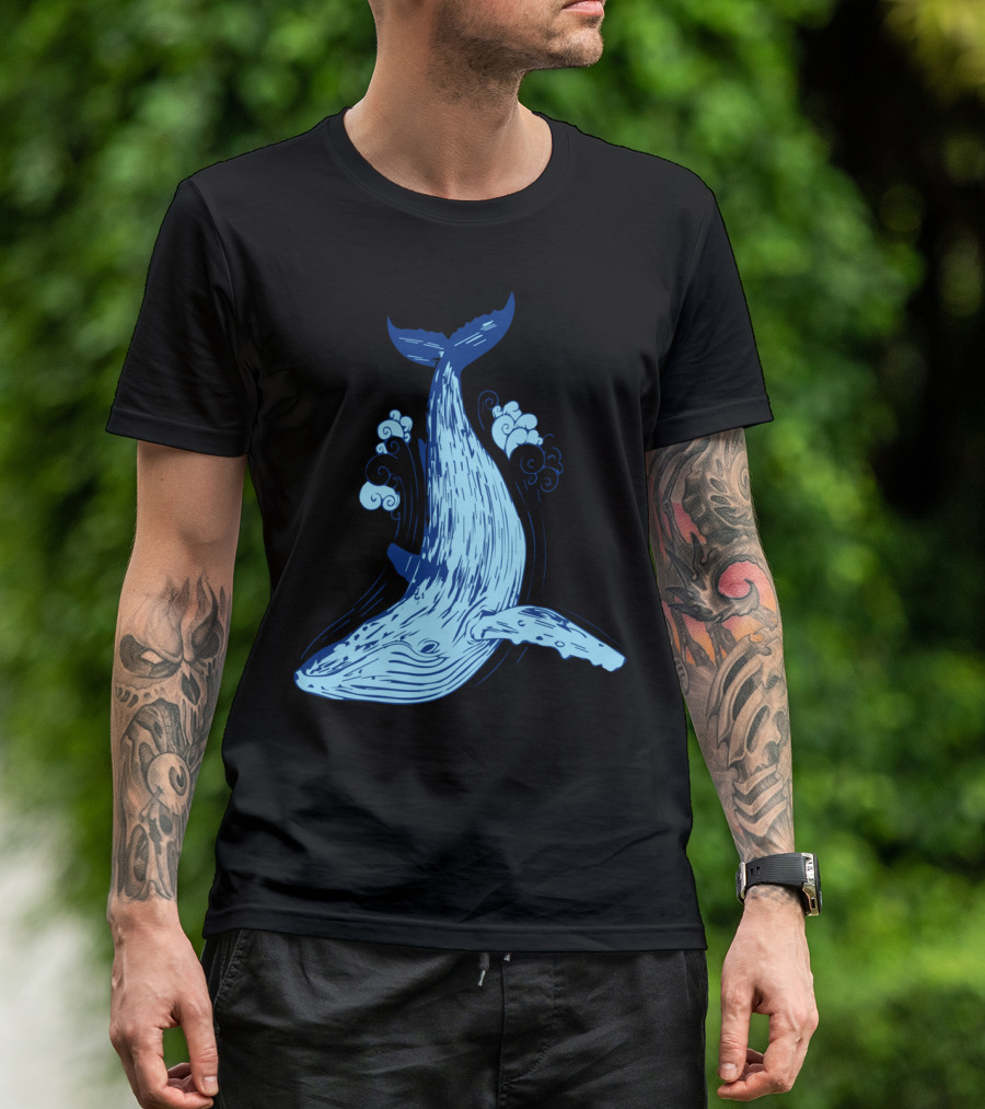 Whale Big Kit Ocean T-Shirt