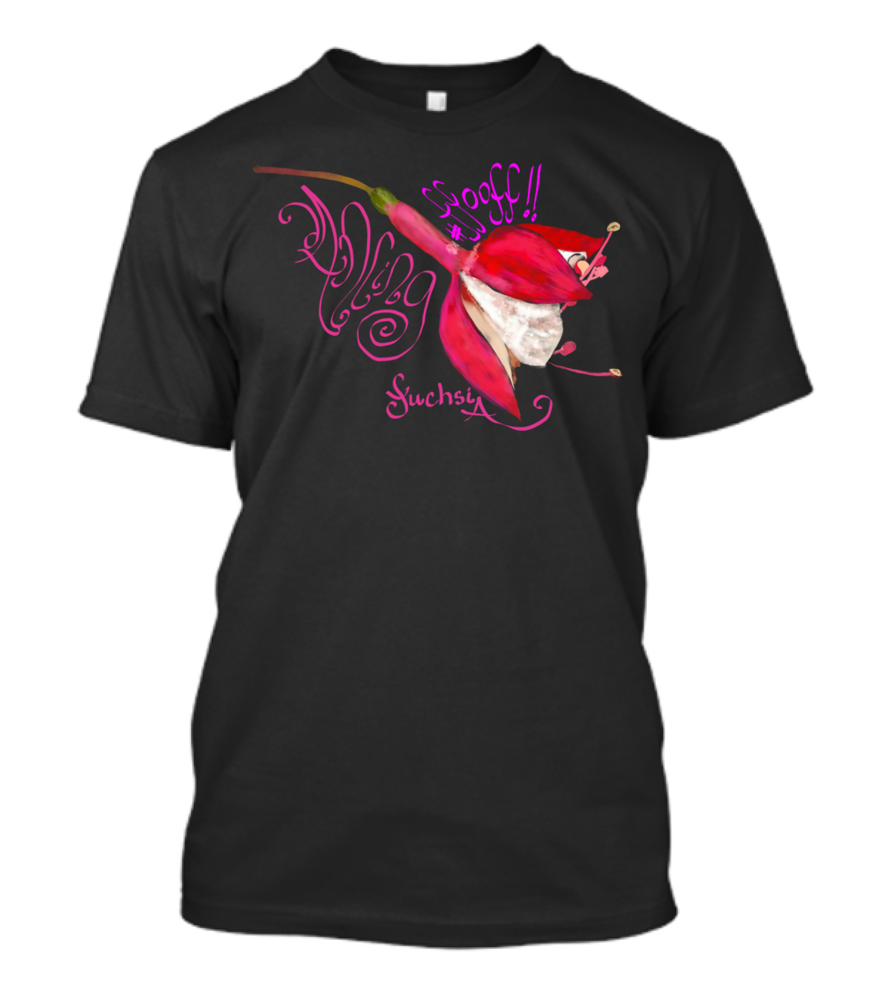 Fuchsia Wooff Blooming Dance T-Shirt