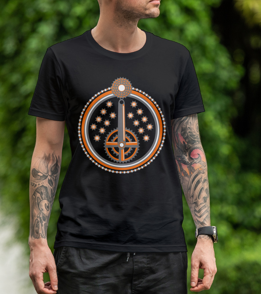 Bike Parts Circle Gear T-Shirt