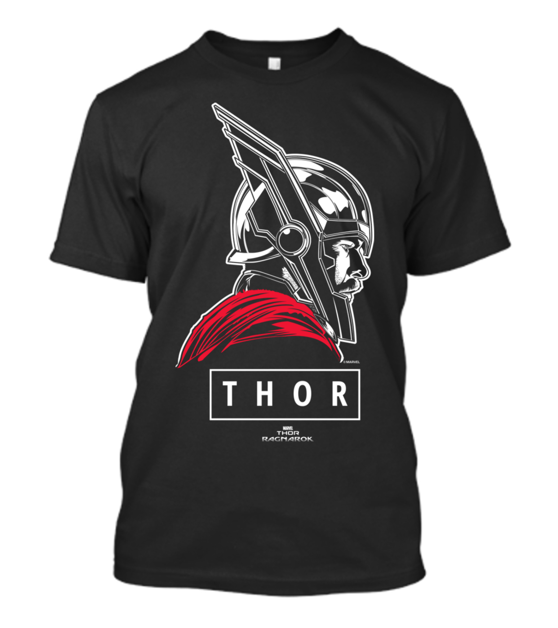 Thor Ragnarok Profile Helmet Design Marvel T-Shirt