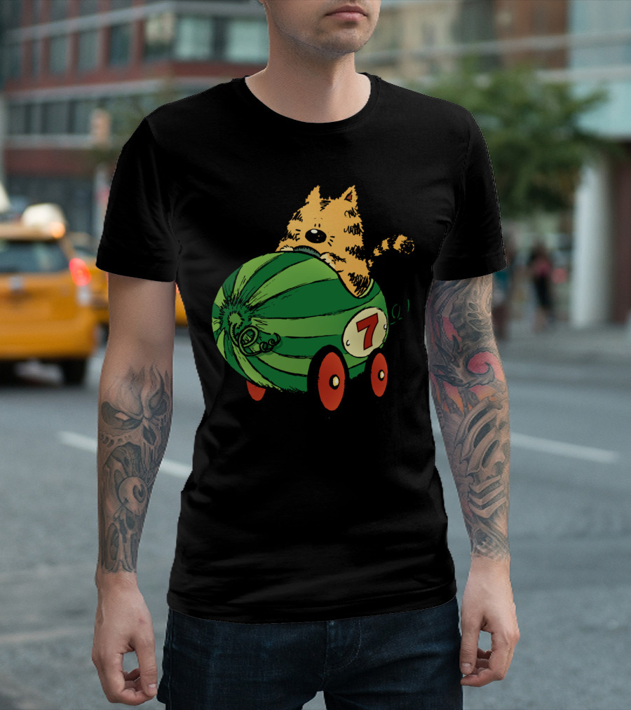 Albert and His Watermelon Number 7 Ride Adventure T-Shirt