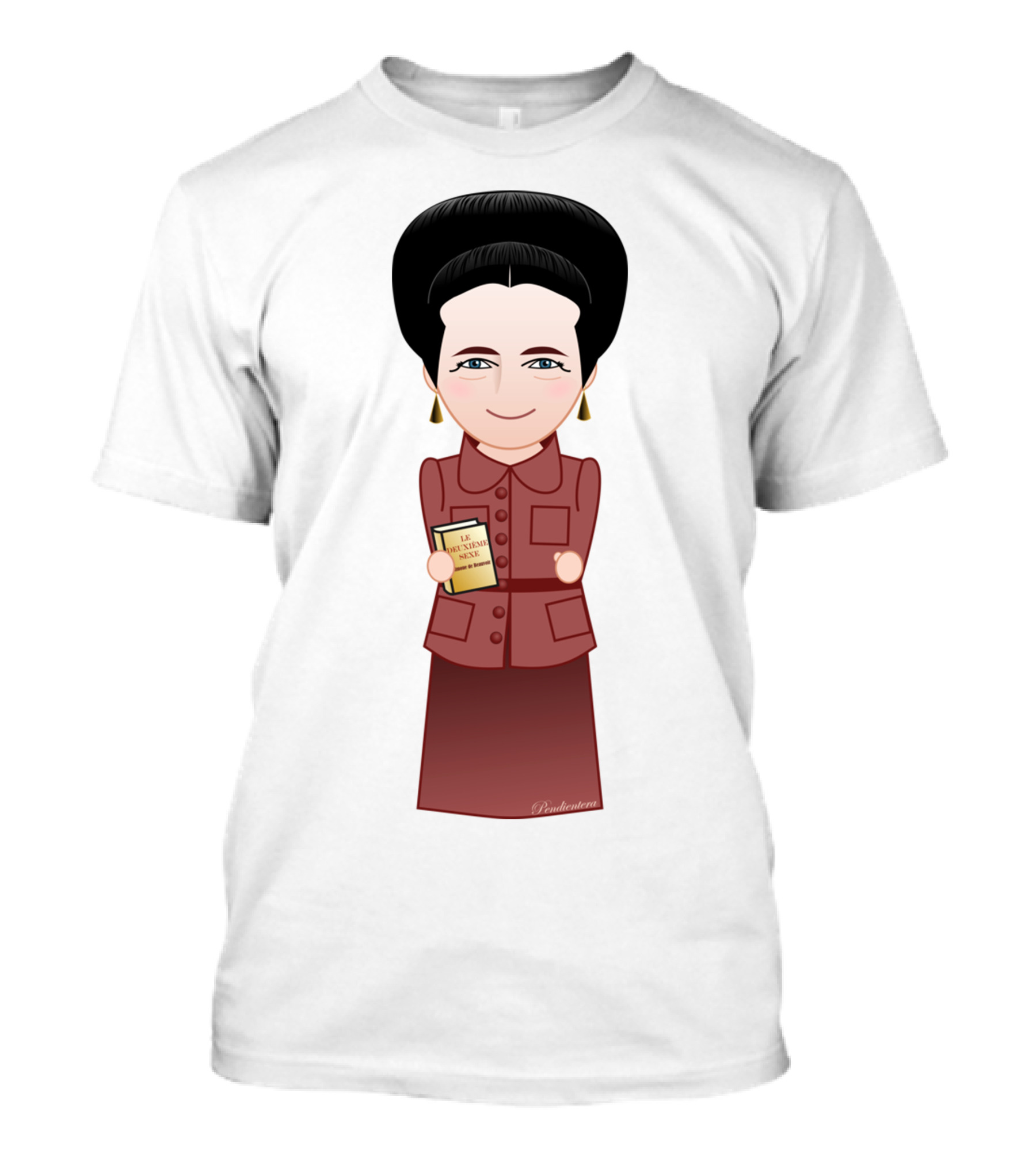 Kokeshi Simone De Beauvoir Feminist T-Shirt