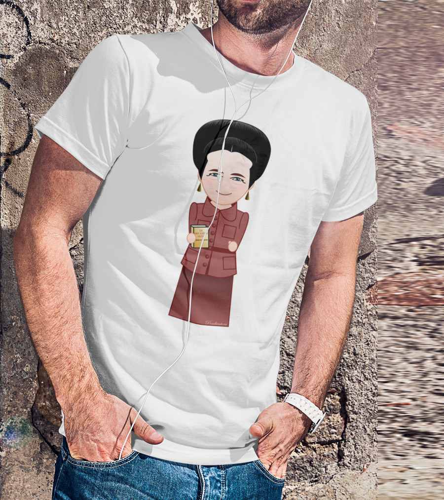 Kokeshi Simone De Beauvoir Feminist T-Shirt
