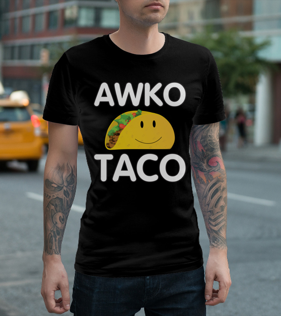 Awko Taco Awkward Mexican Food Burrito T-Shirt