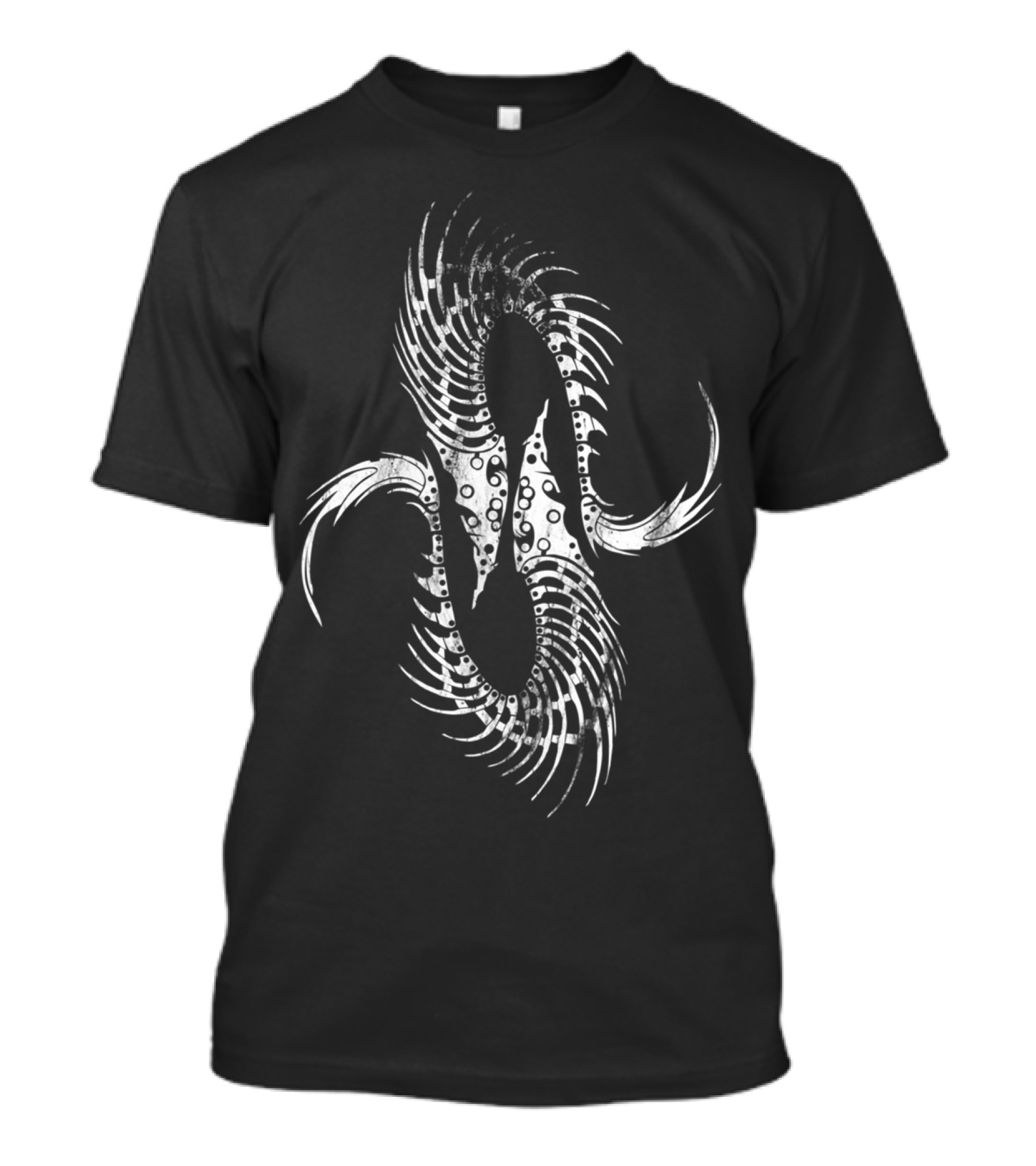 Fish Robot Symmetrical Mechanical Spine T-Shirt