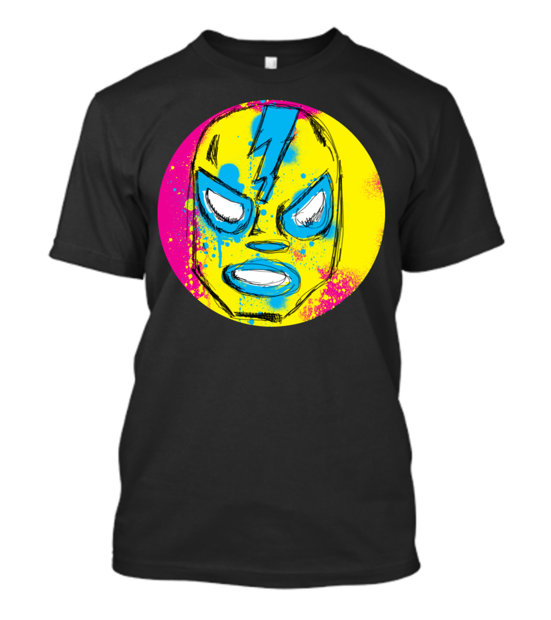 Azul Lucha Libre Mask T-Shirt