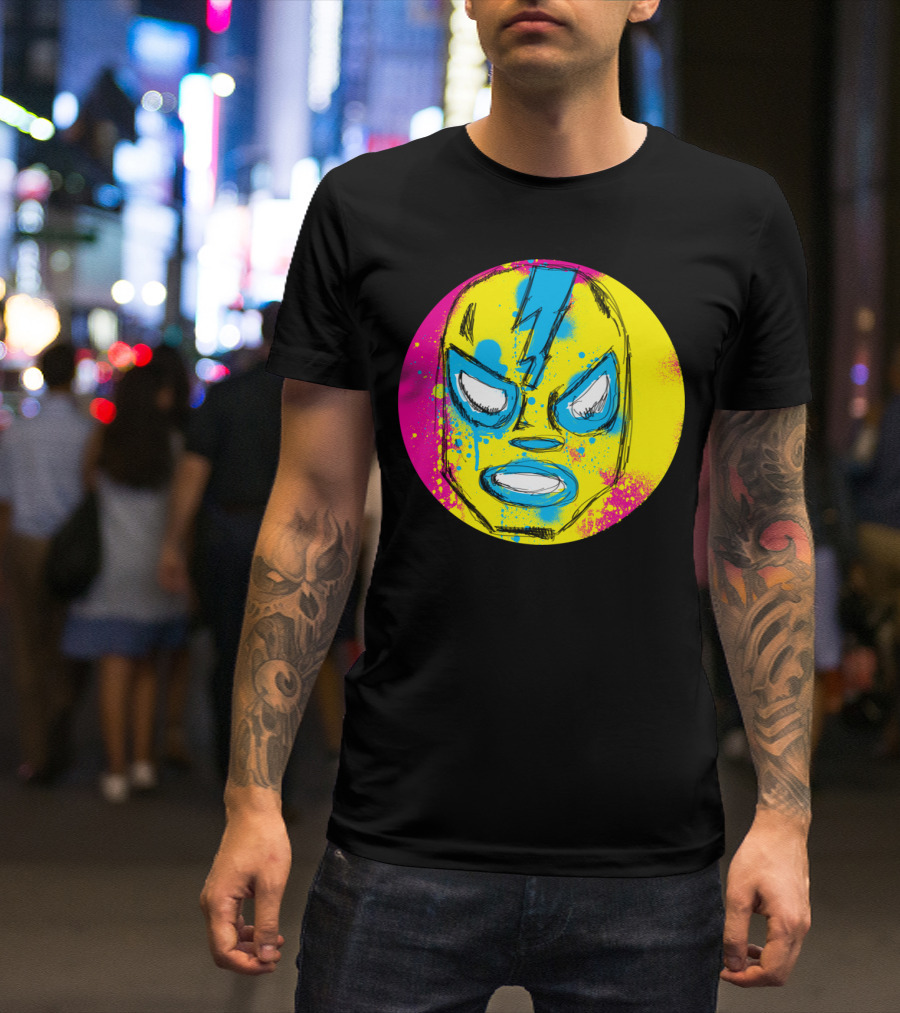 Azul Lucha Libre Mask T-Shirt