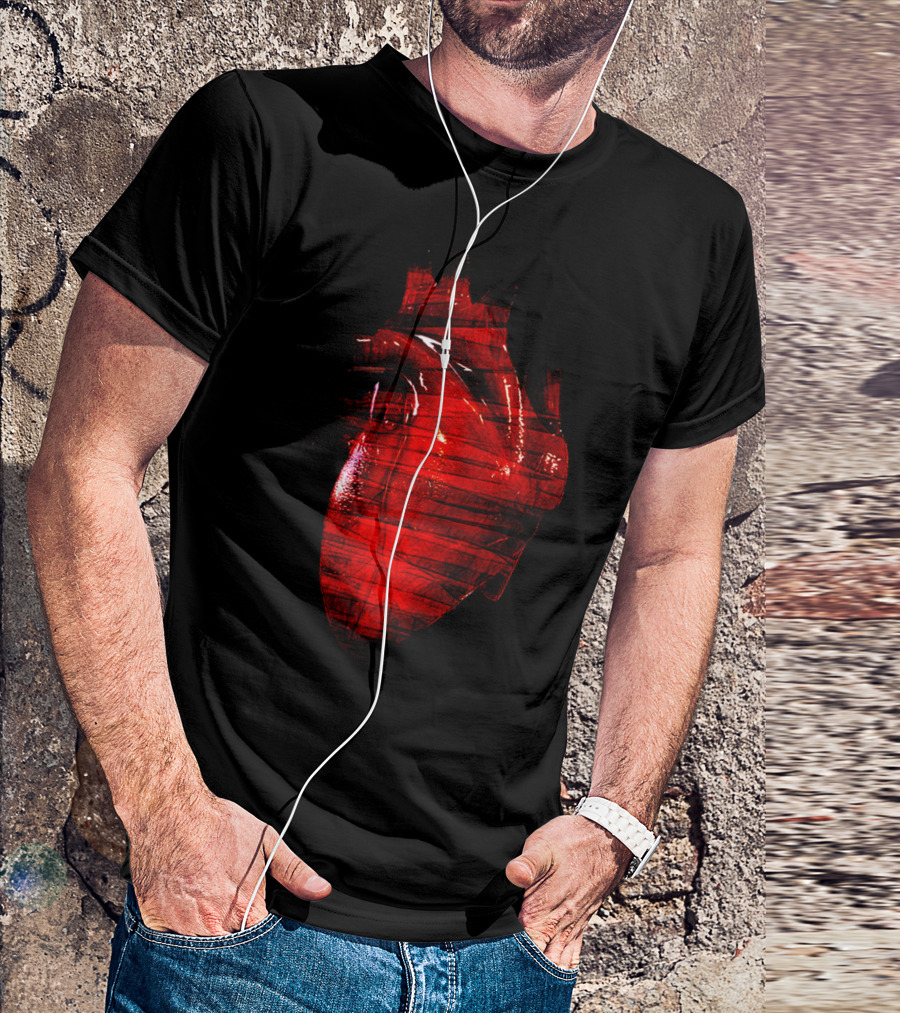 Tic Tac Anatomical Heart Red T-Shirt