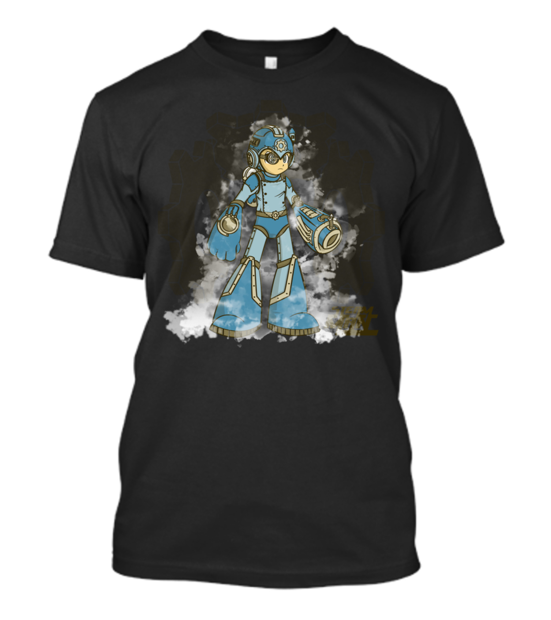 Steampunk Mega Man Crossover T-Shirt