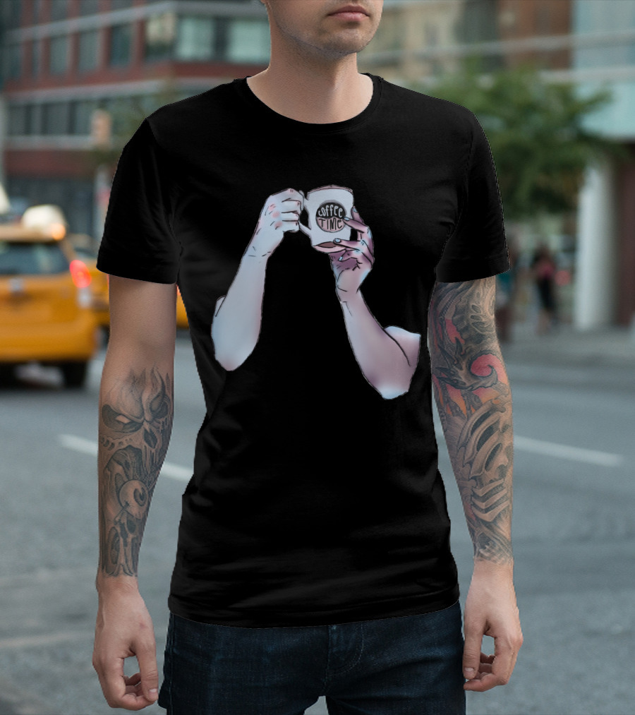 Coffee Time Hands Holding Mug T-Shirt