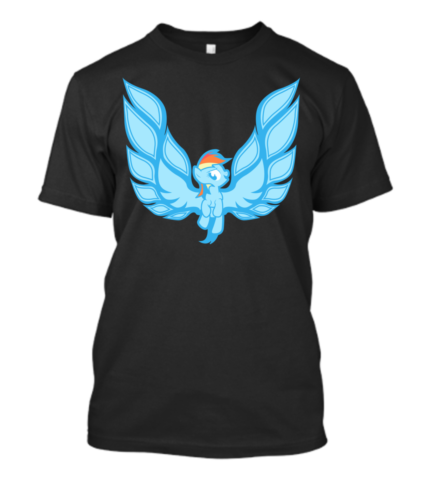 Dash Am Rainbow Winged Pegasus Emblem T-Shirt