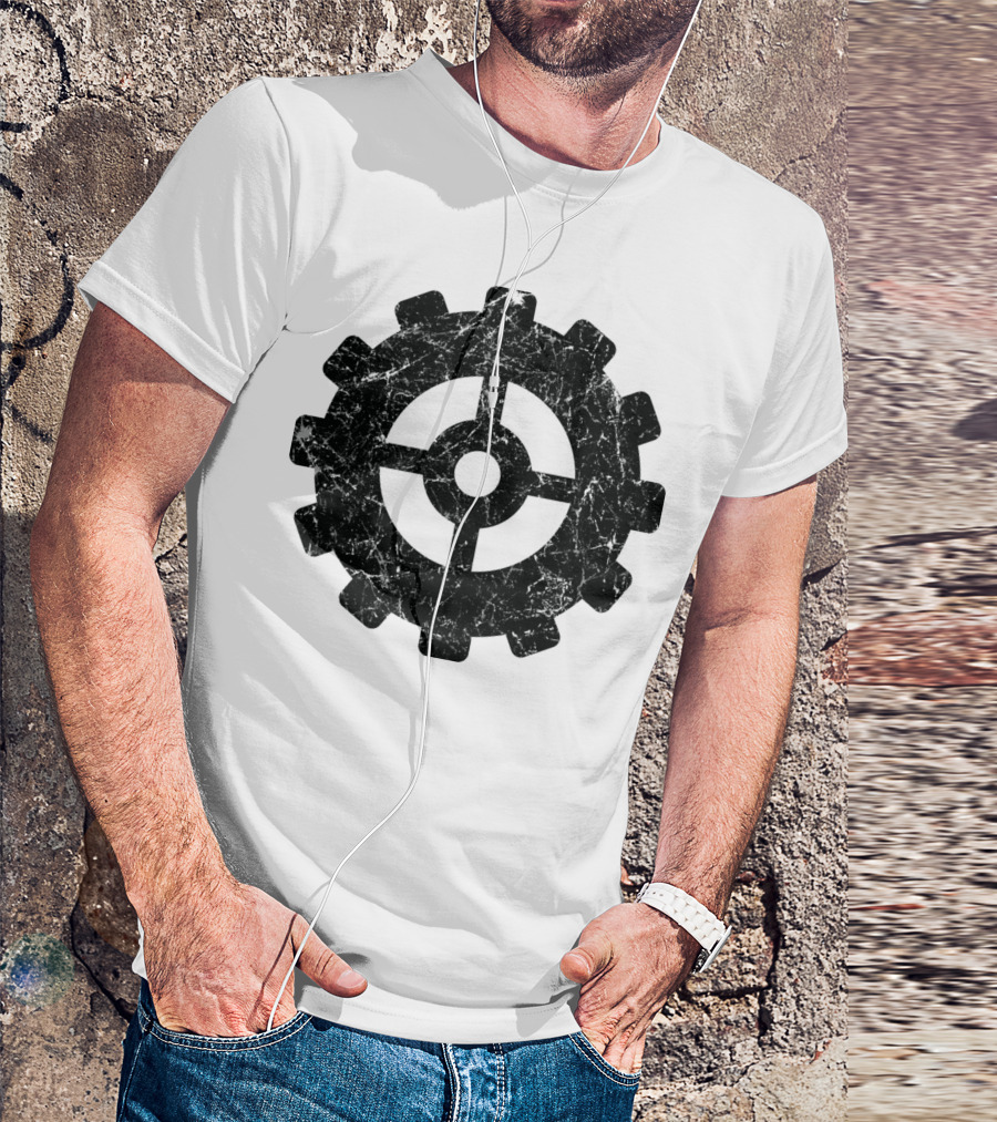 Cogwheel Mechanism Symbol Vintage T-Shirt