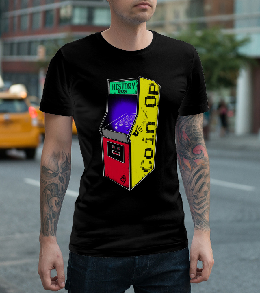 Coin Op Arcade History Box T-Shirt