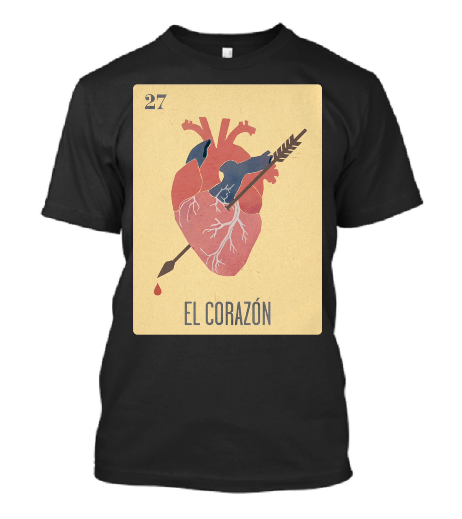 27 El Corazón Ro Vintage Card T-Shirt