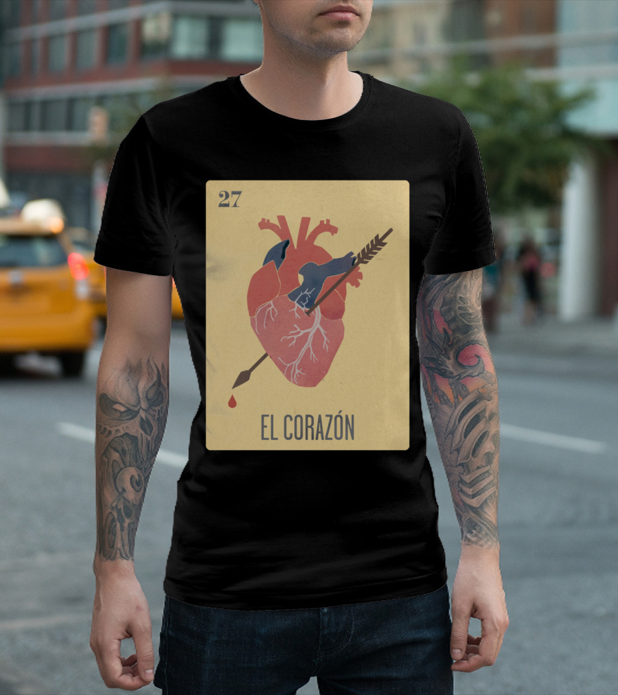 27 El Corazón Ro Vintage Card T-Shirt