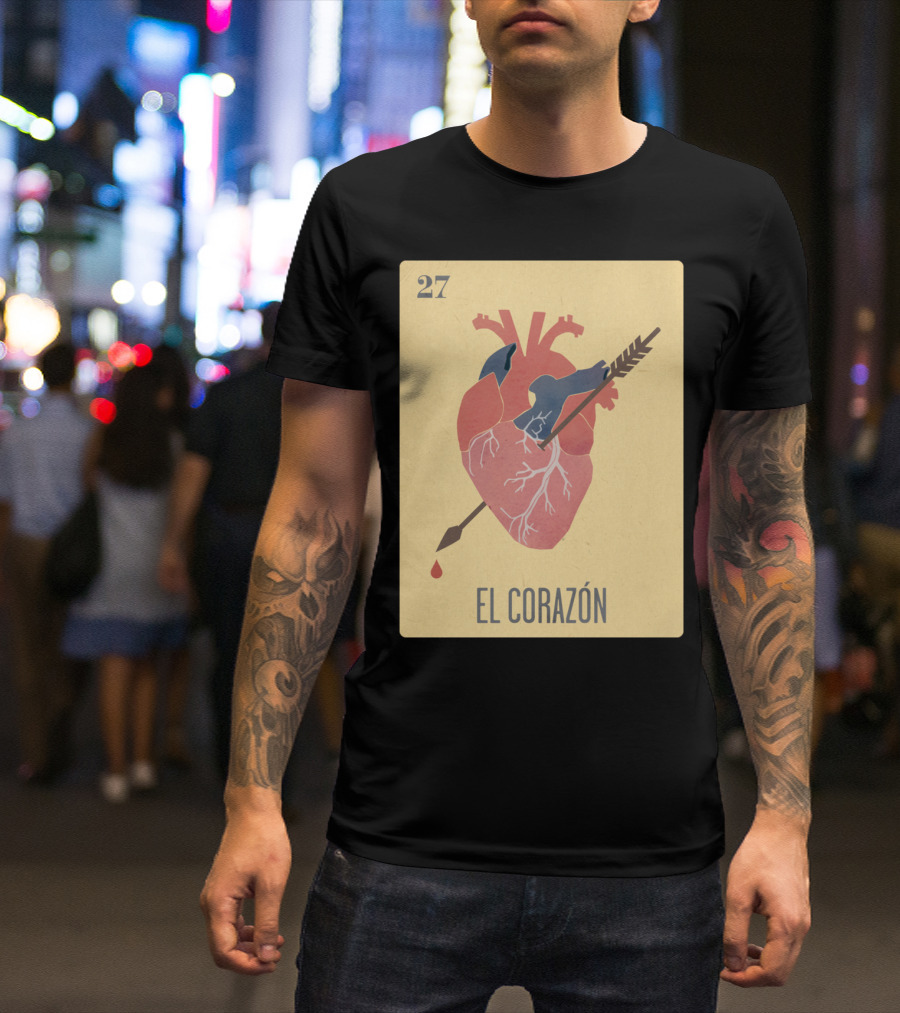 27 El Corazón Ro Vintage Card T-Shirt