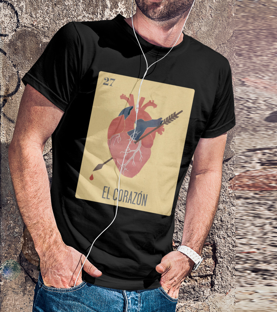 27 El Corazón Ro Vintage Card T-Shirt