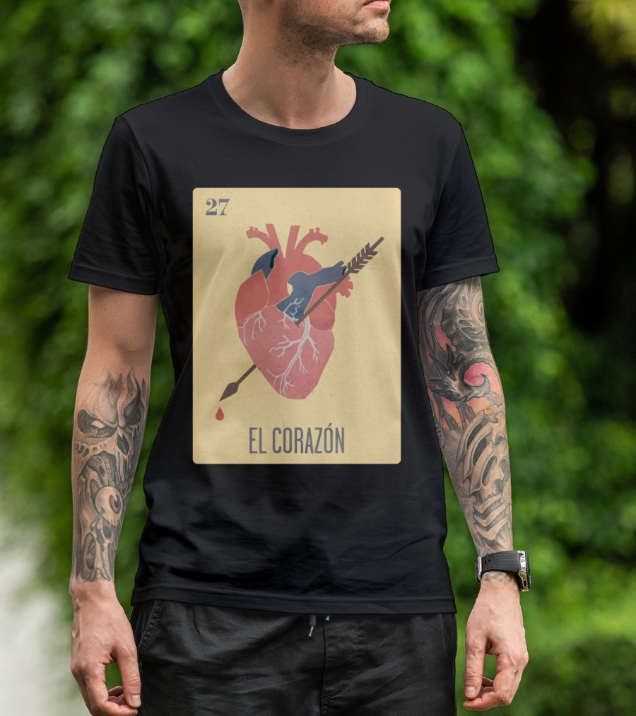 27 El Corazón Ro Vintage Card T-Shirt