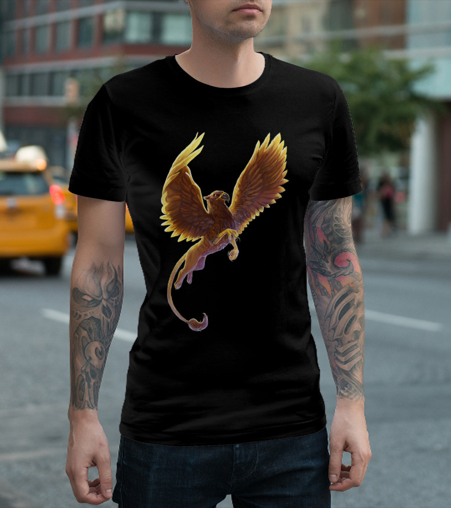 Griffin Mythical Creature with Wings and Tail T-Shirt