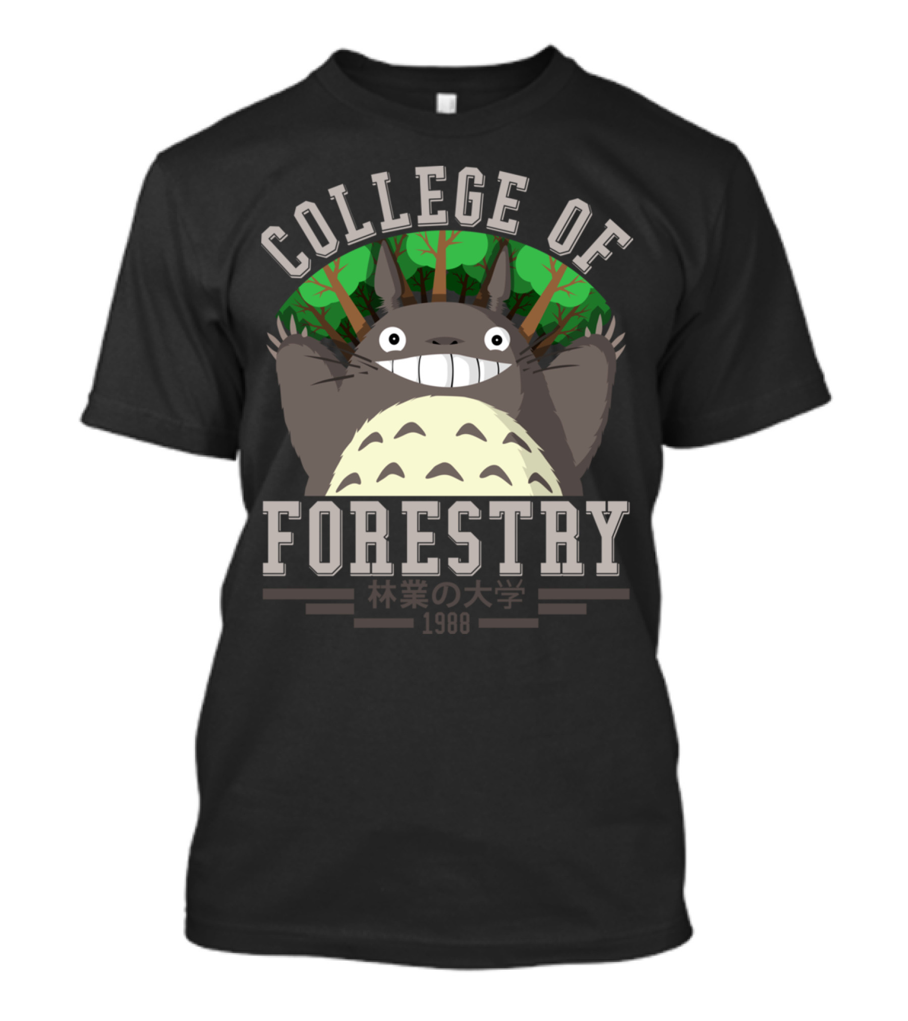 College Of Forestry 1988 Totoro Tree T-Shirt