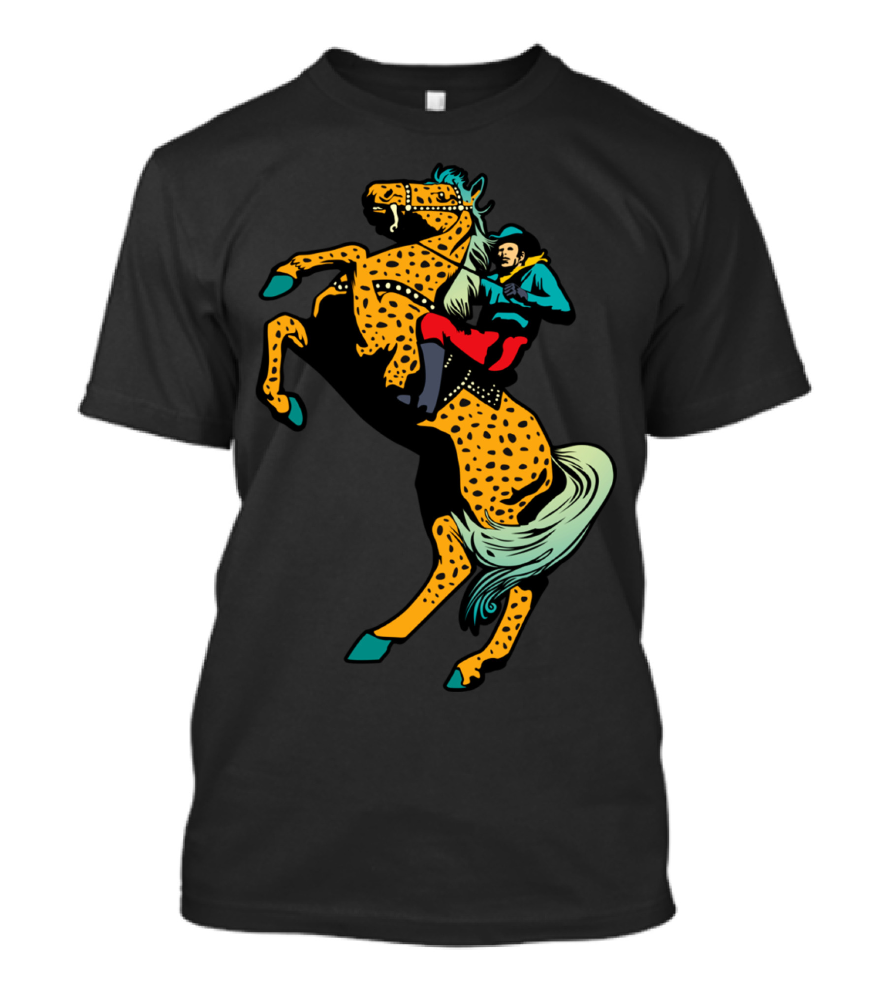 Electric Gaucho Vibrant Horseback Ride T-Shirt
