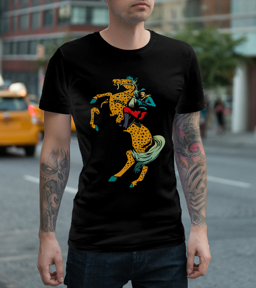 Electric Gaucho Vibrant Horseback Ride T-Shirt