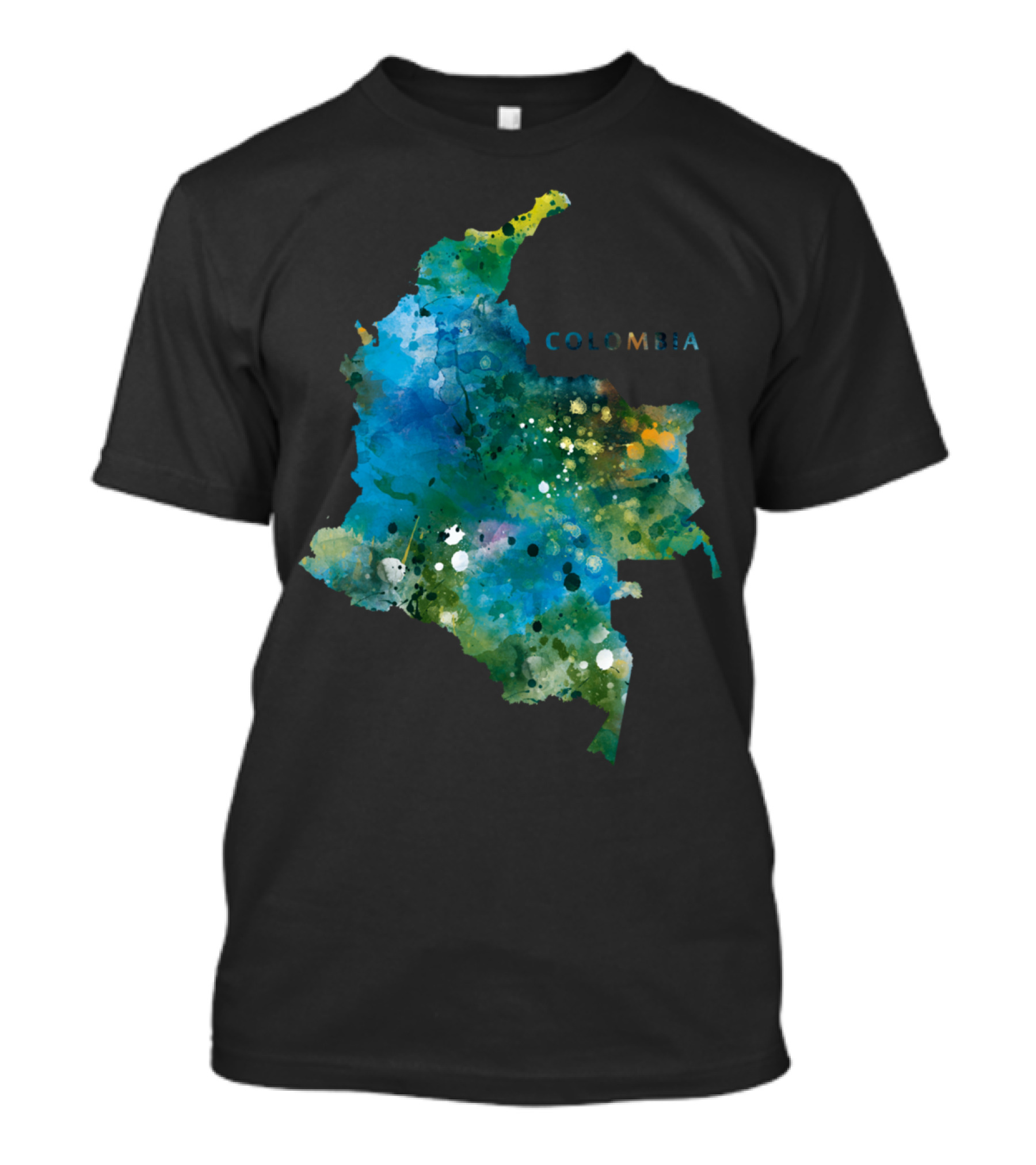 Colombia Map Watercolor T-Shirt