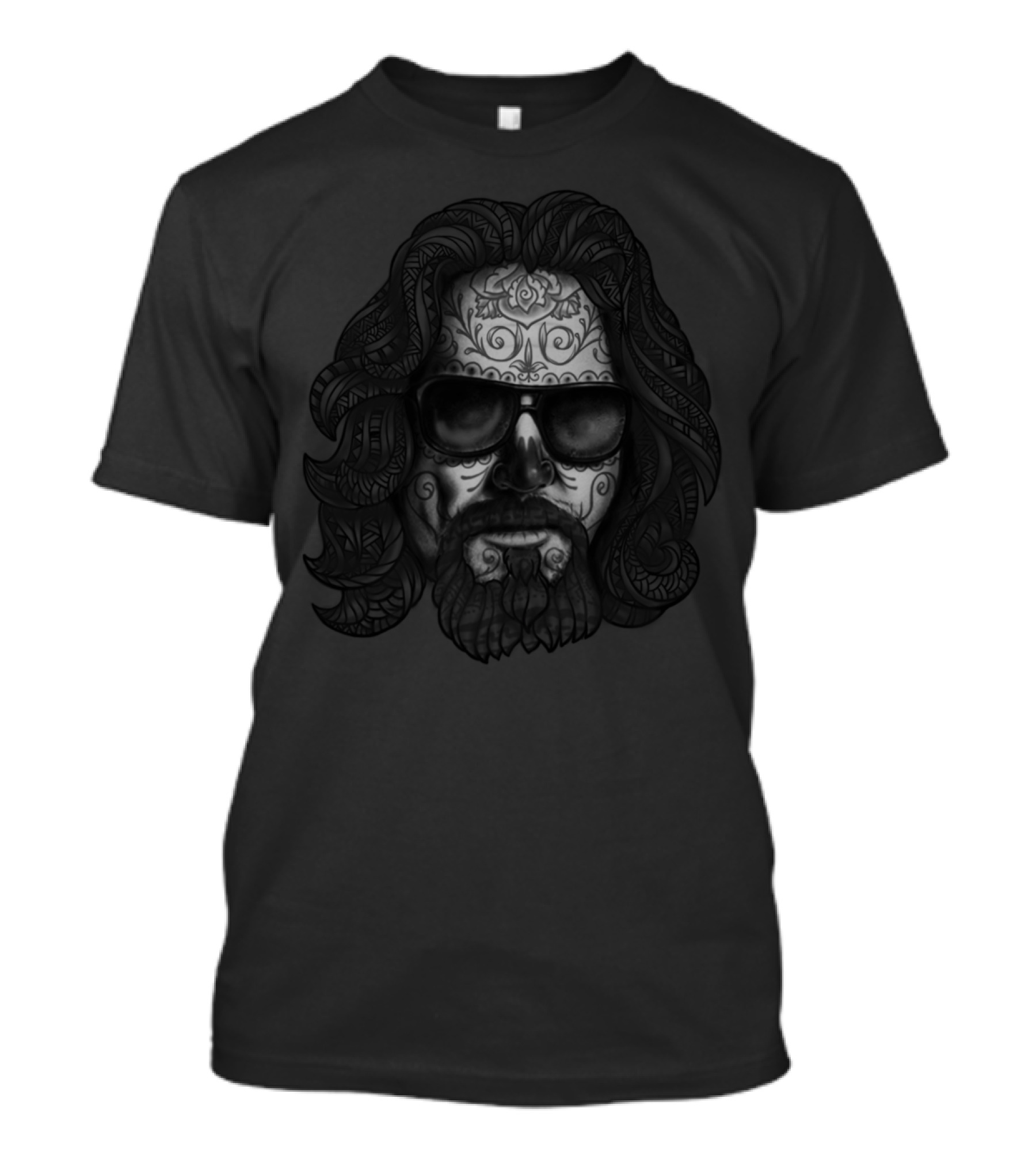 Day Of The Dude Big Lebowski Face Tattoo T-Shirt