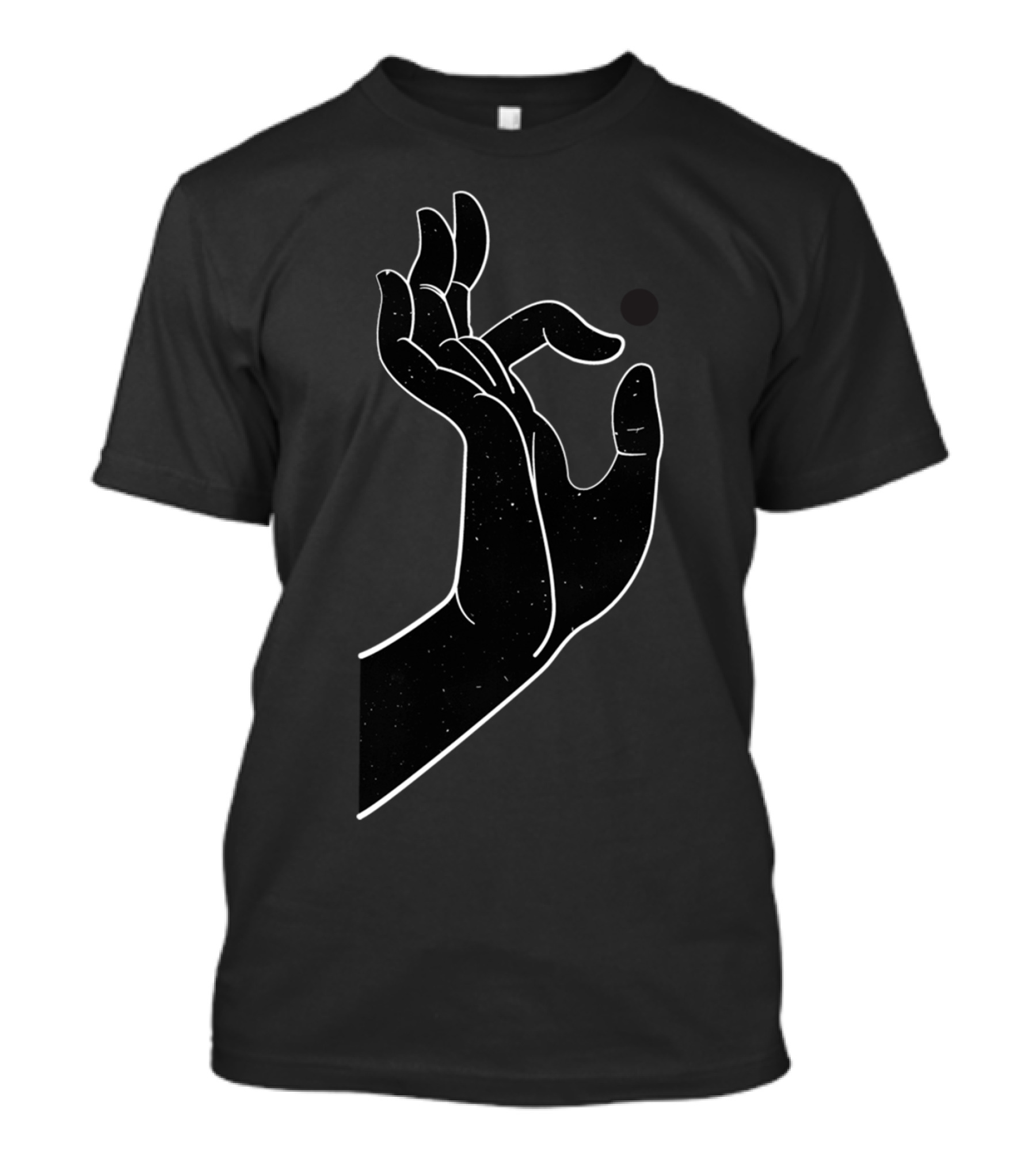All Living Creatures Just Like Dust Hand With Cosmic Specks T-Shirt