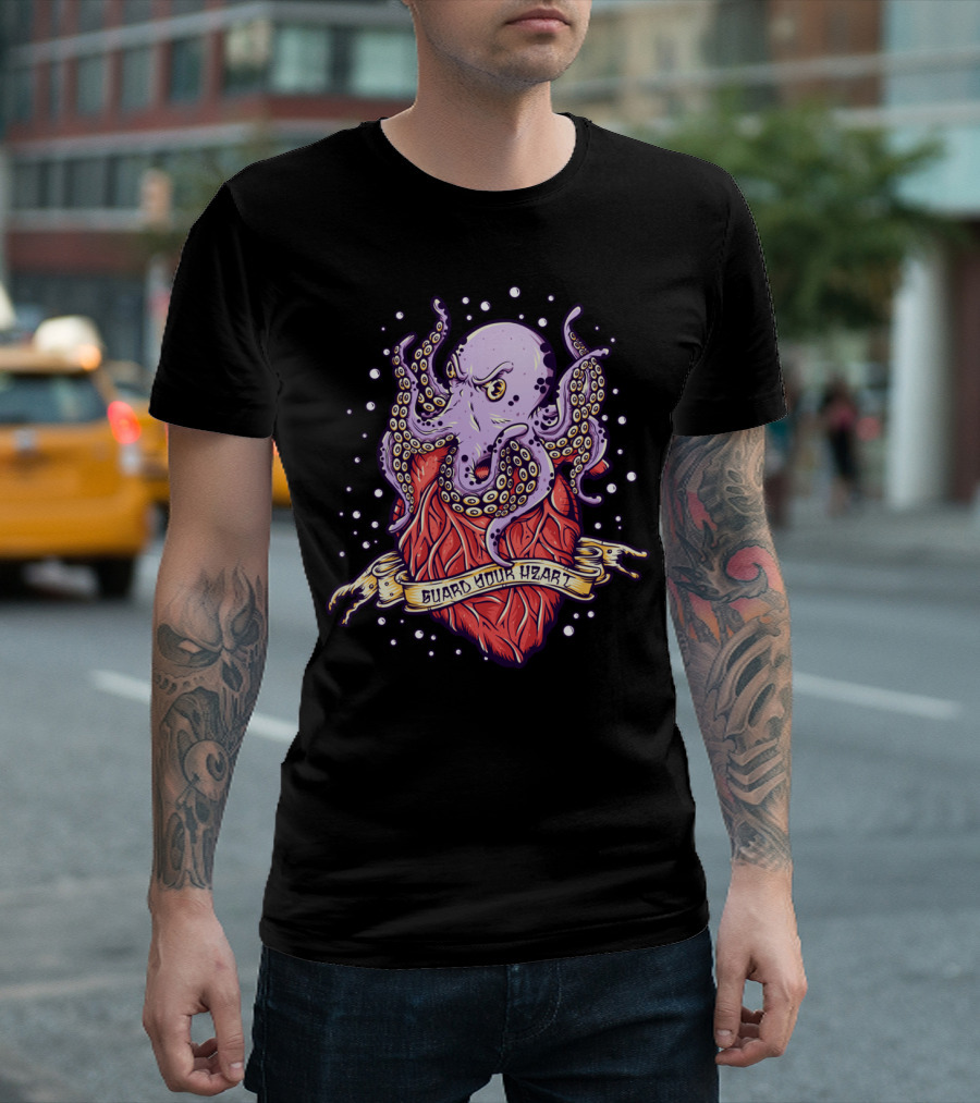 Guard Your Heart Octopus Embrace T-Shirt