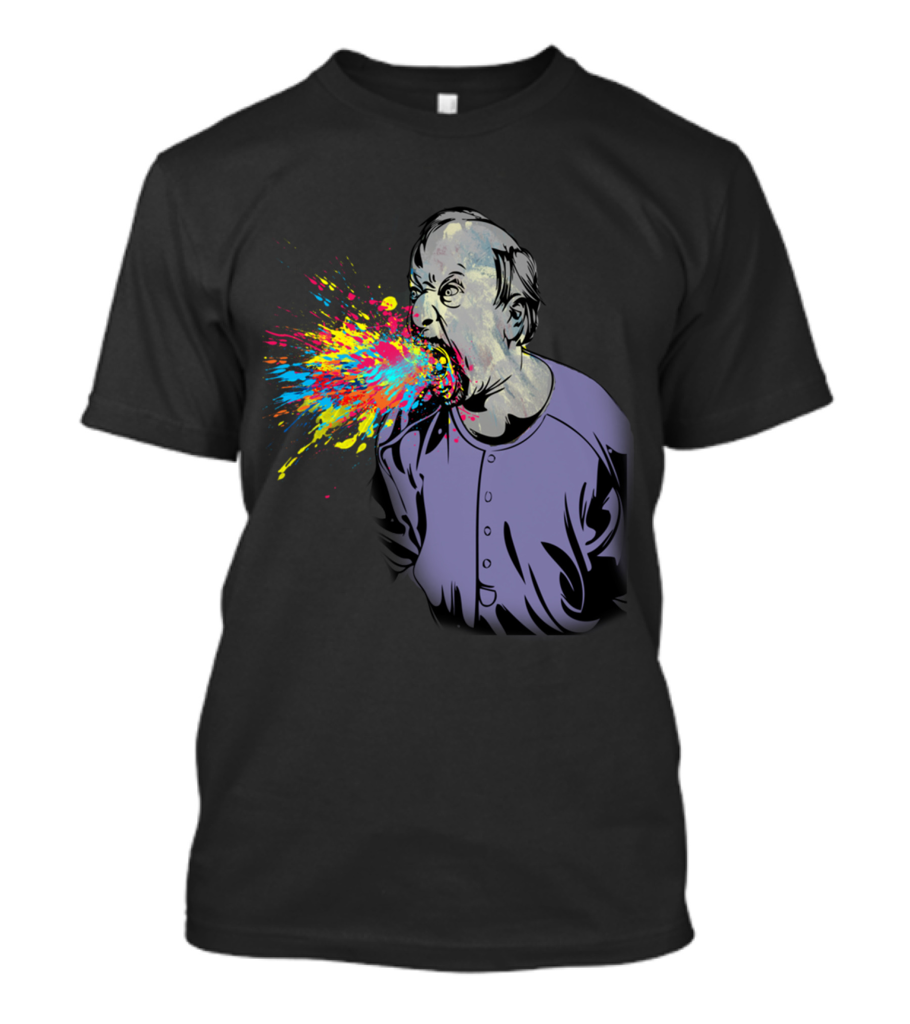 Color Splash Vivid Expression Burst T-Shirt