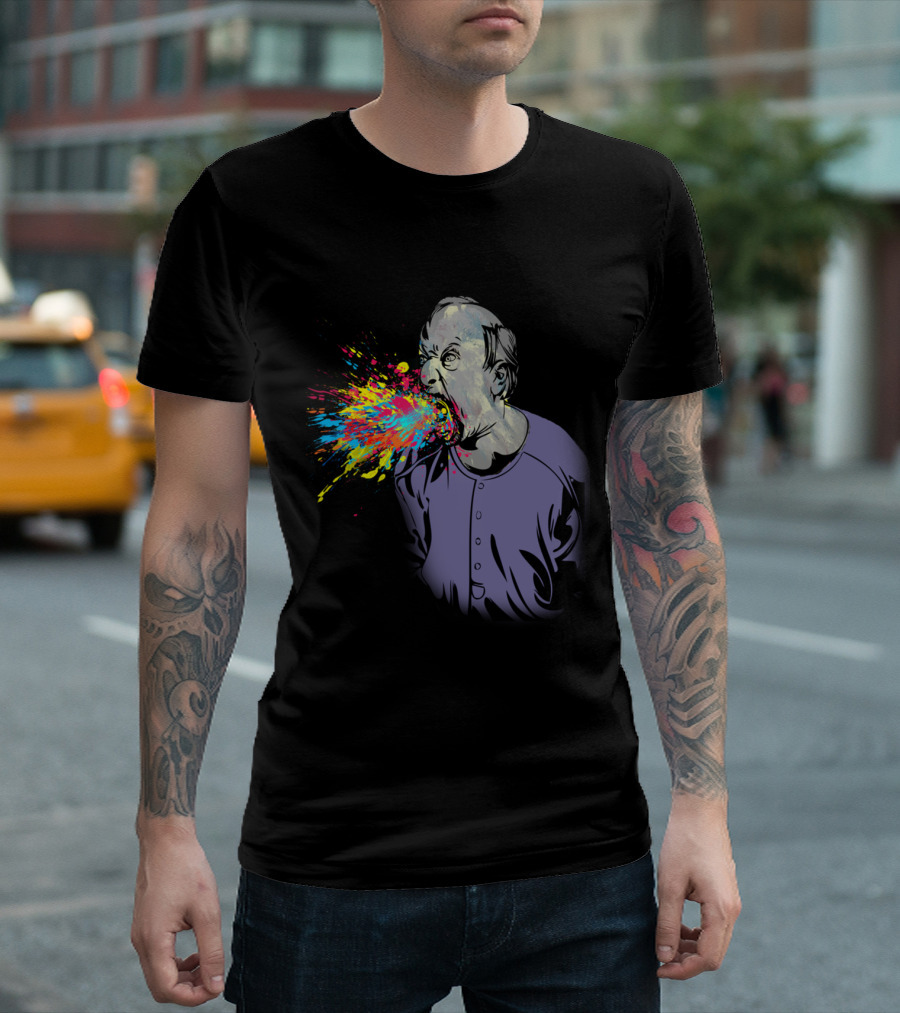 Color Splash Vivid Expression Burst T-Shirt