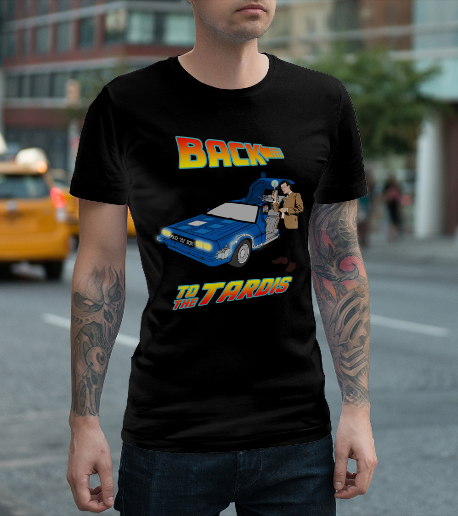 Back To The Tardis Police Box Car T-Shirt