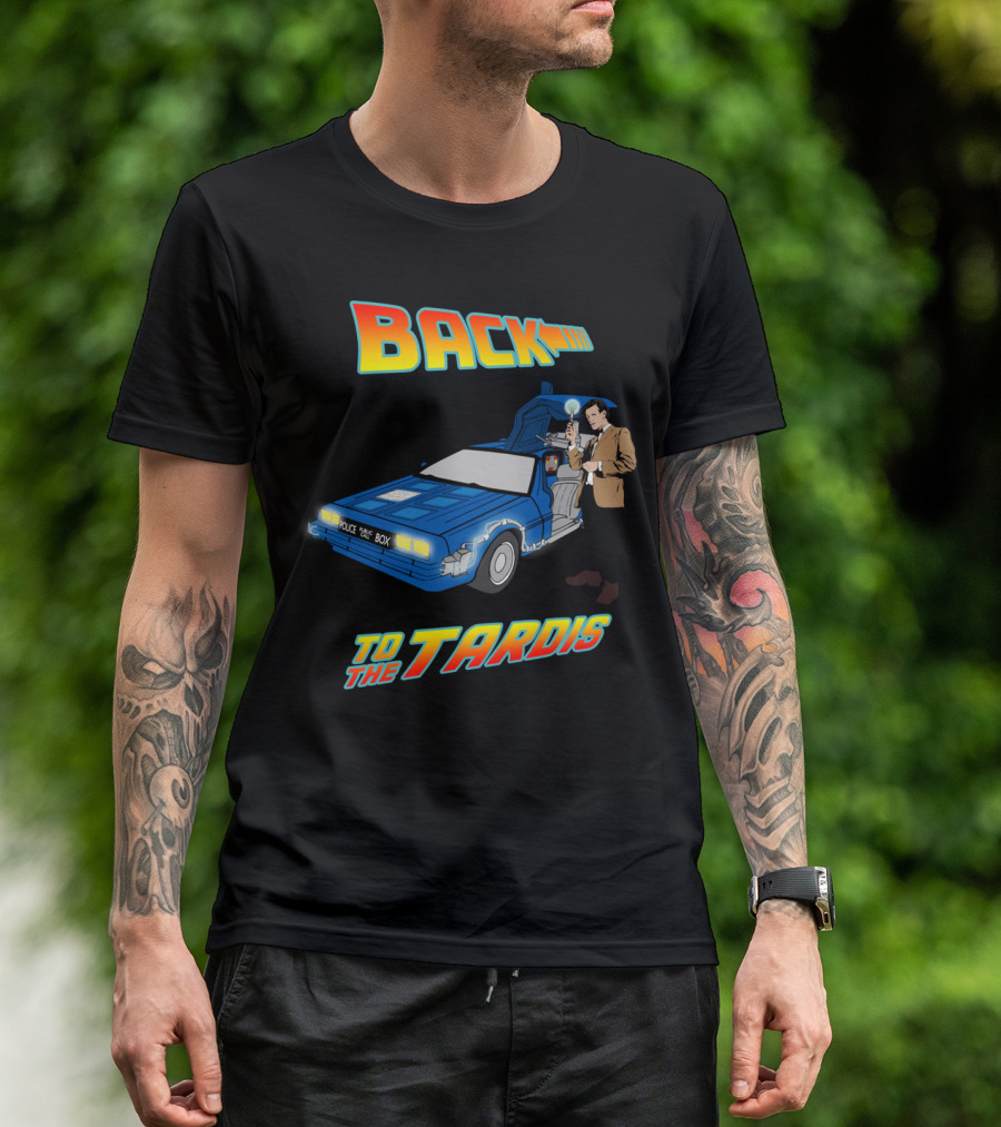 Back To The Tardis Police Box Car T-Shirt