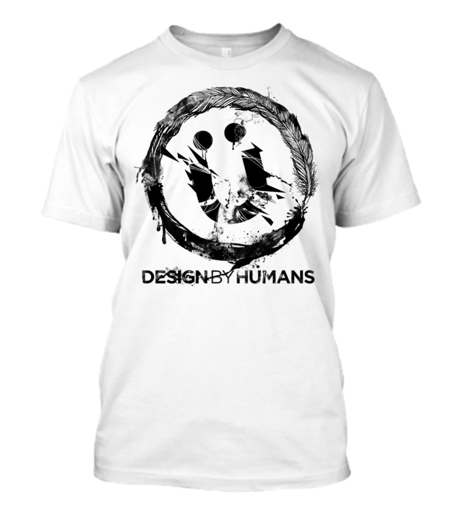 DESIGNBYHUMANS Artist Series Feathered T-Shirt