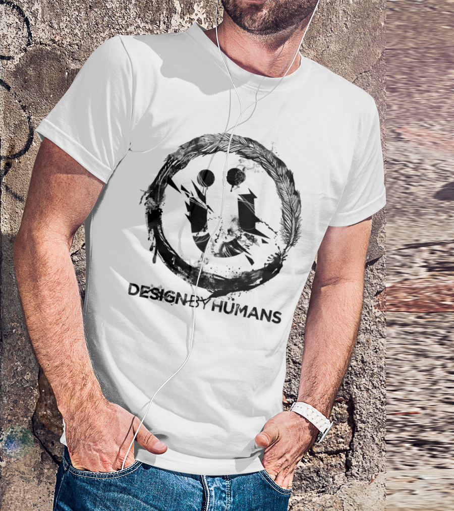 DESIGNBYHUMANS Artist Series Feathered T-Shirt