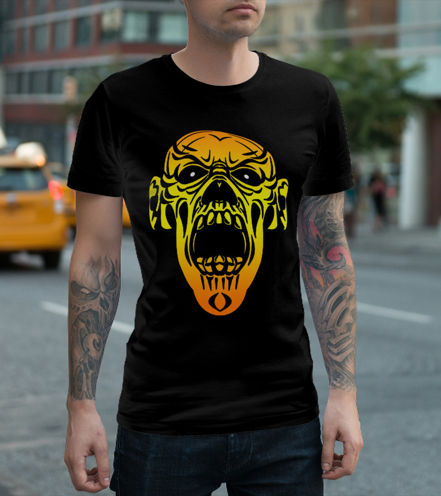 Biter Vampire Skull Face Horror T-Shirt