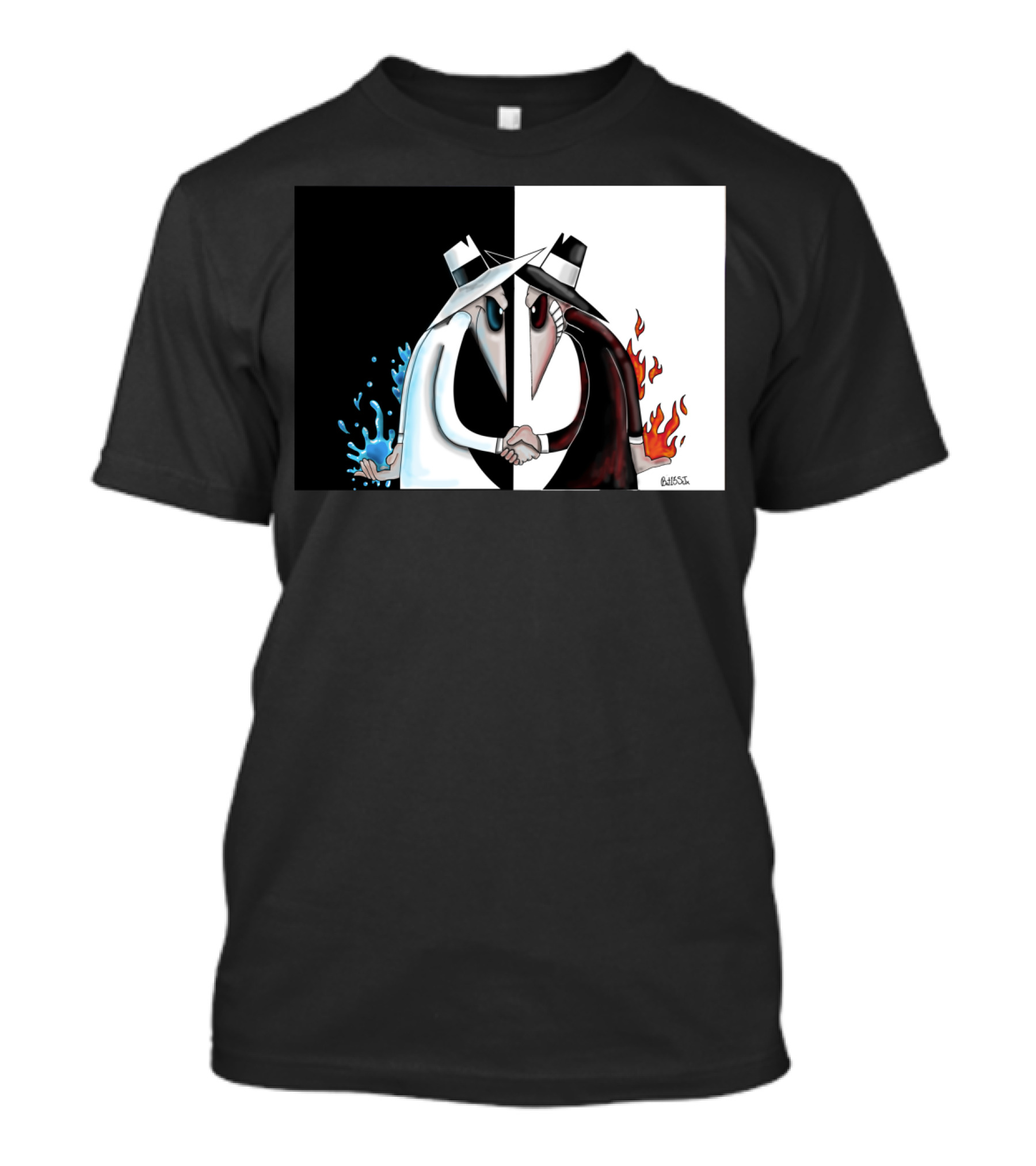 Spy Vs Spy Element Of Surprise Fire And Water Showdown T-Shirt