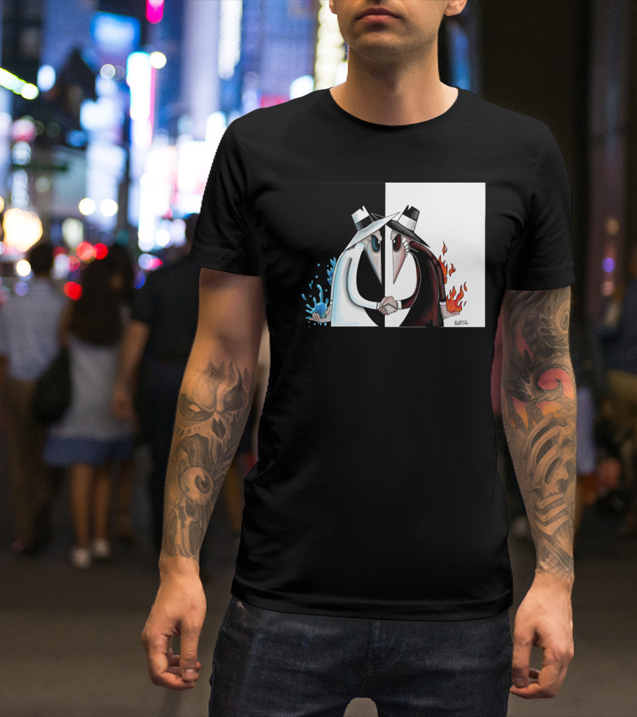 Spy Vs Spy Element Of Surprise Fire And Water Showdown T-Shirt