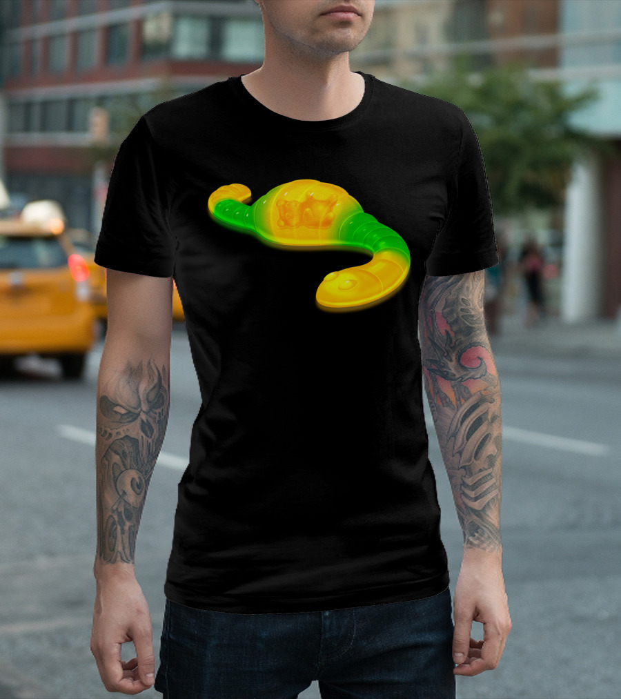 Gummy Bear Inside Worm Chain T-Shirt