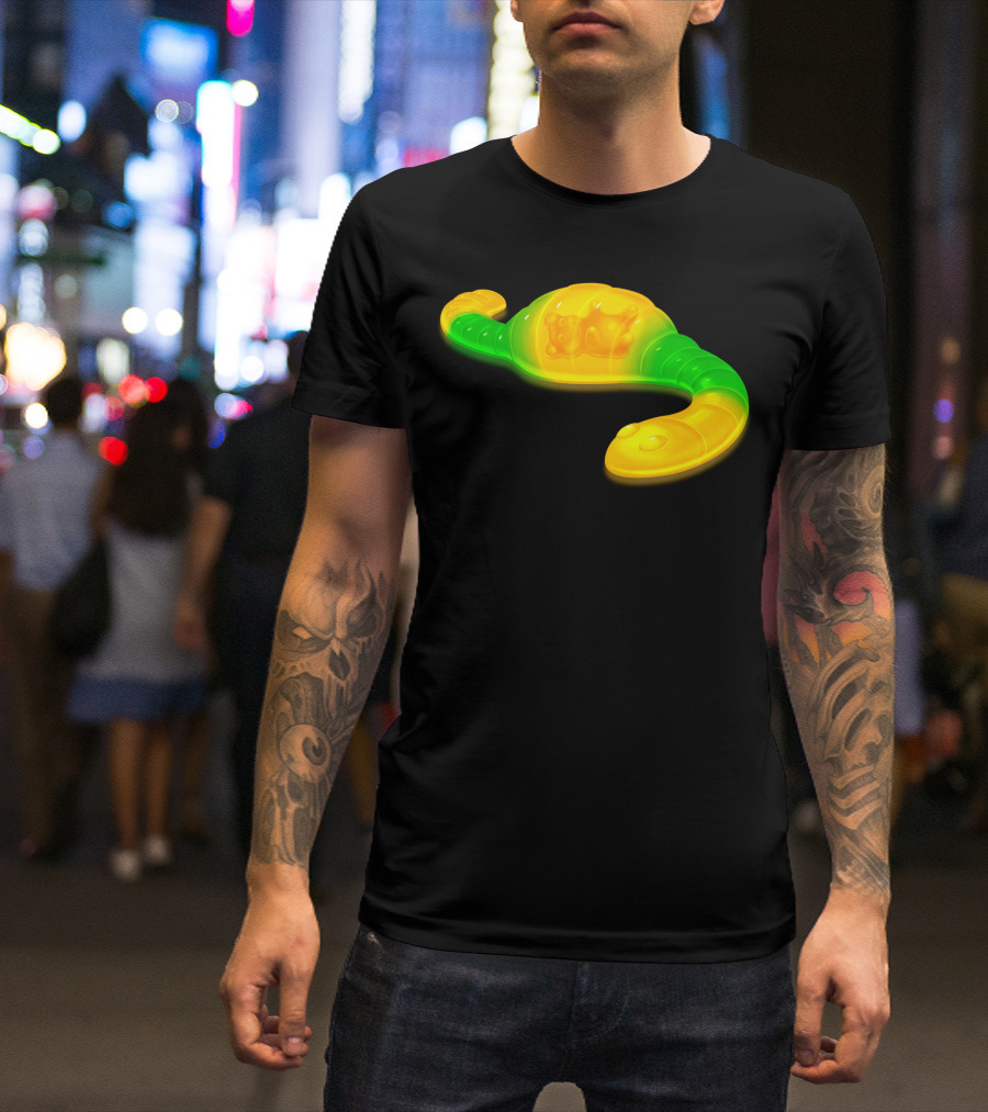 Gummy Bear Inside Worm Chain T-Shirt