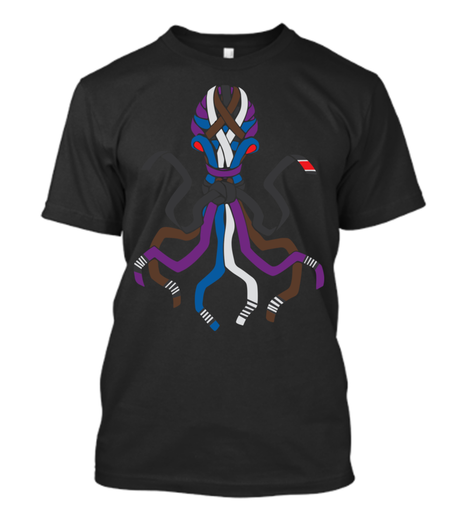 BJJ Brazilian Jiu Jitsu Belt Octopus Tentacles T-Shirt