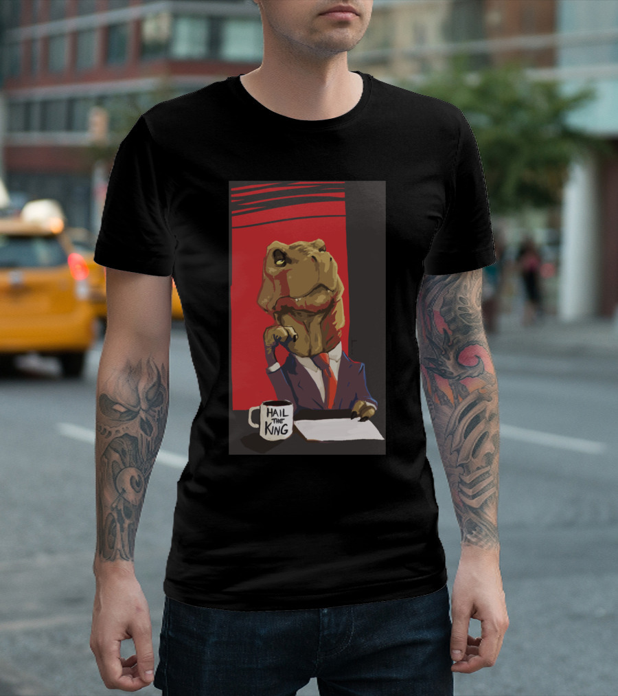 Hail To The King Rex On A Board Meeting Mug T-Shirt