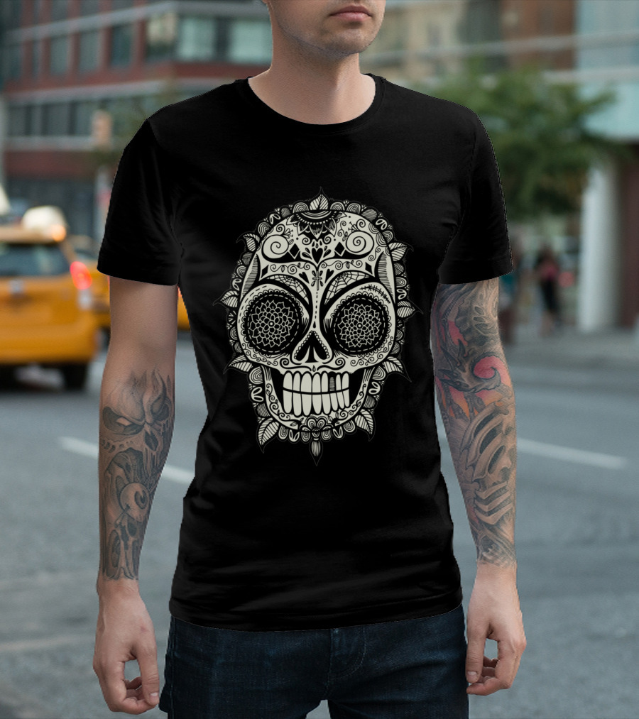 Dead Head Day of the Dead Sugar Skull T-Shirt