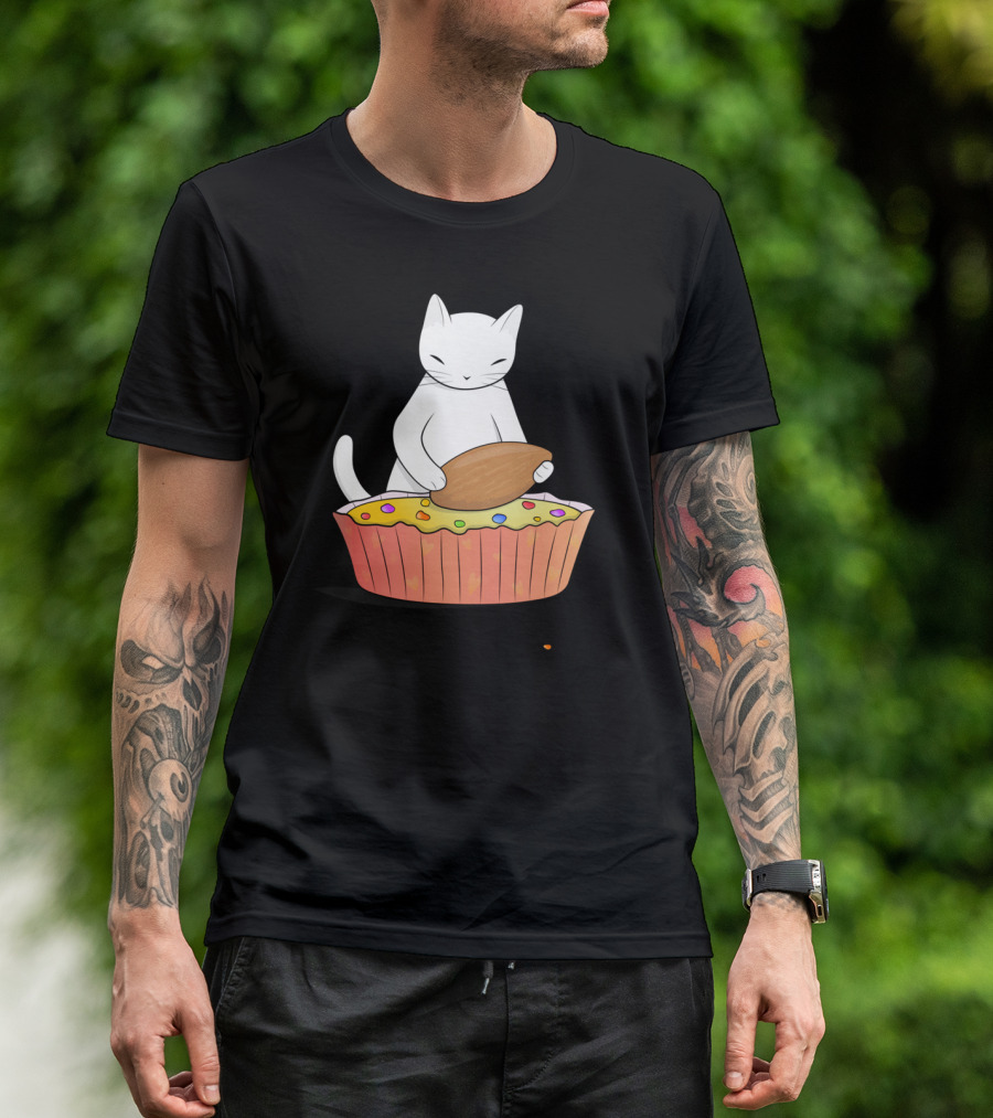 But First Candy Almond Cat T-Shirt