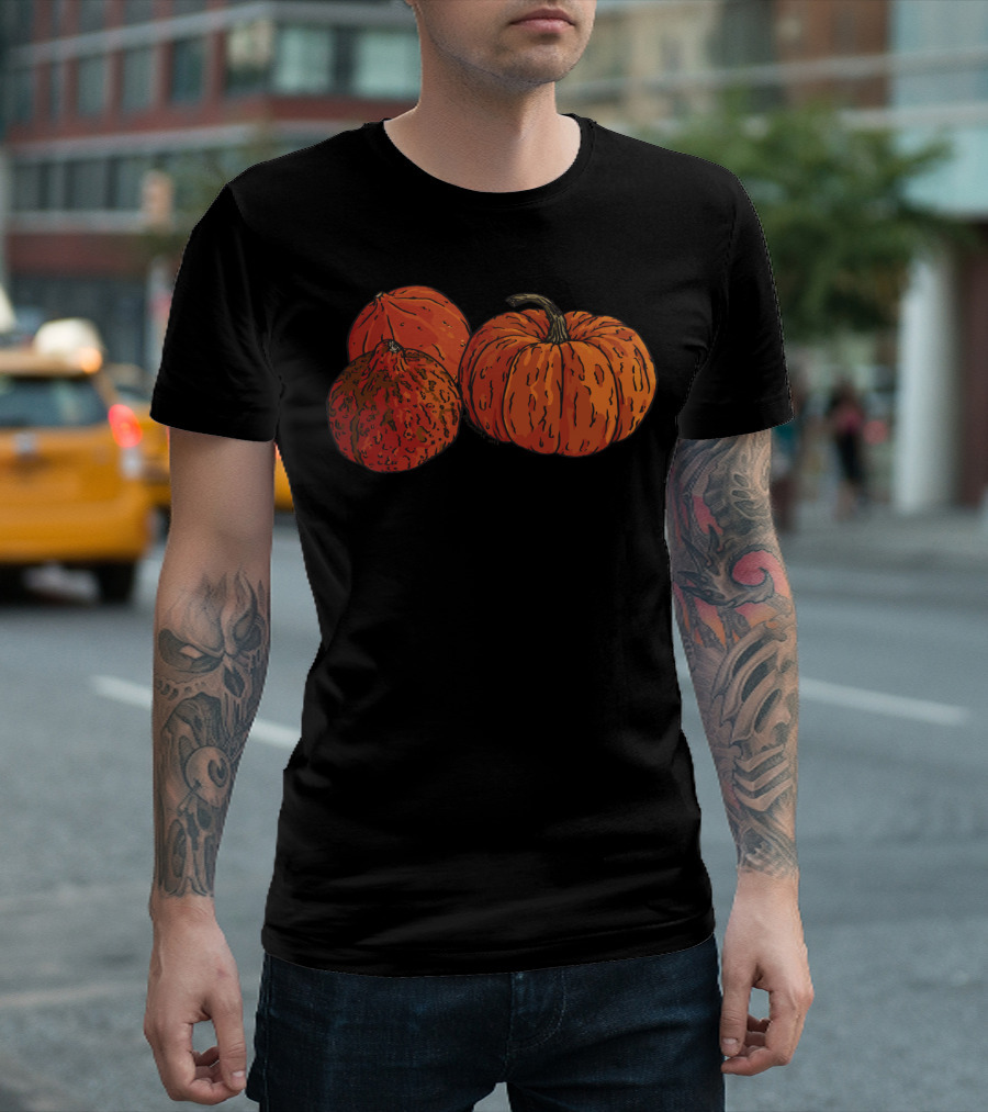 Pumpkin Spice And Everything Nice Autumn Harvest Pumpkins T-Shirt