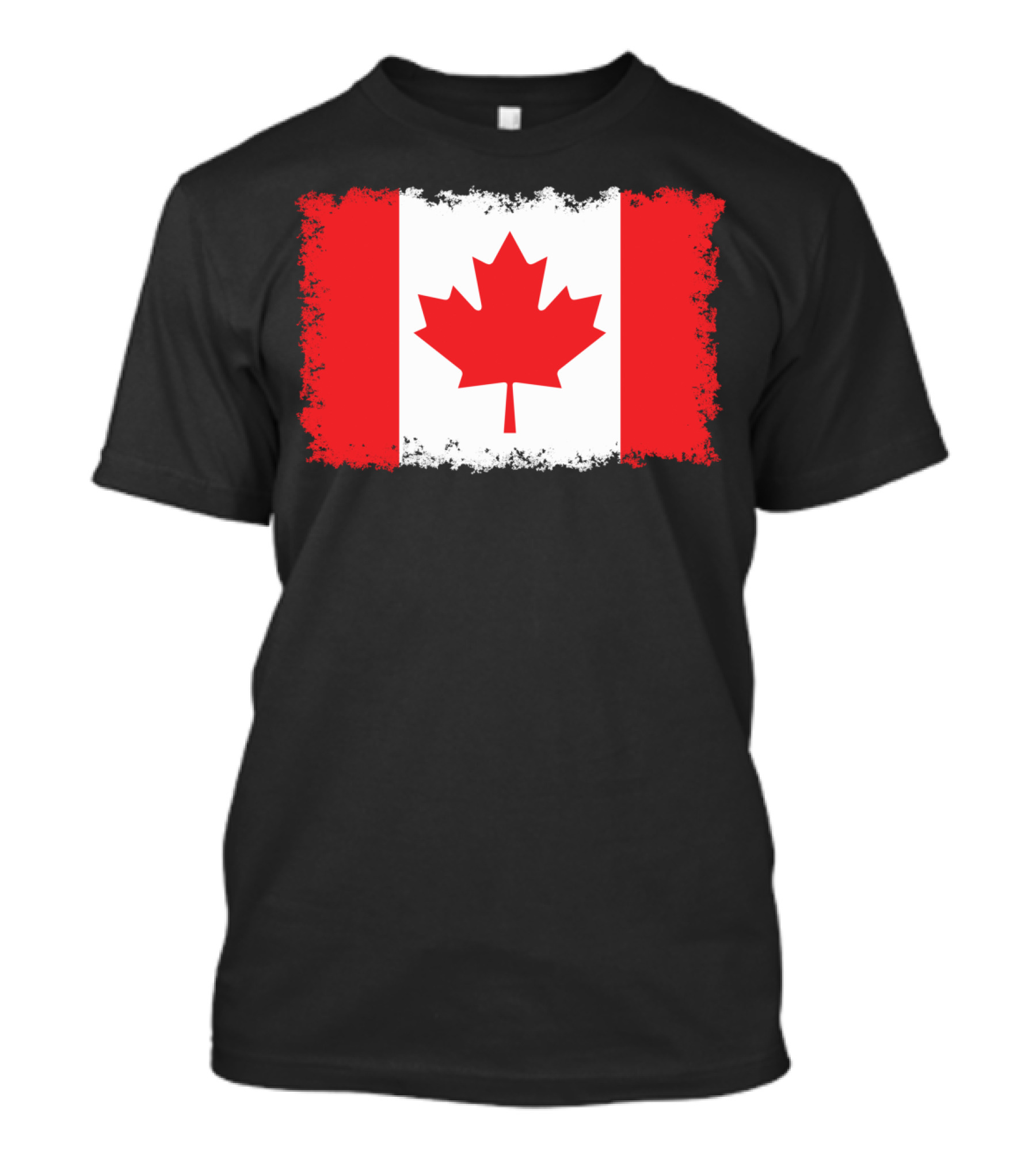 Grunge Distressed Flag Of Canada Maple Leaf T-Shirt