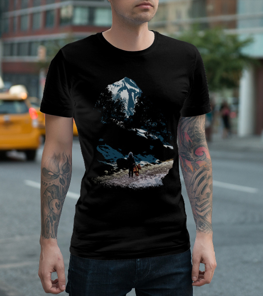 Almost Home Mountain Journey with Dog T-Shirt