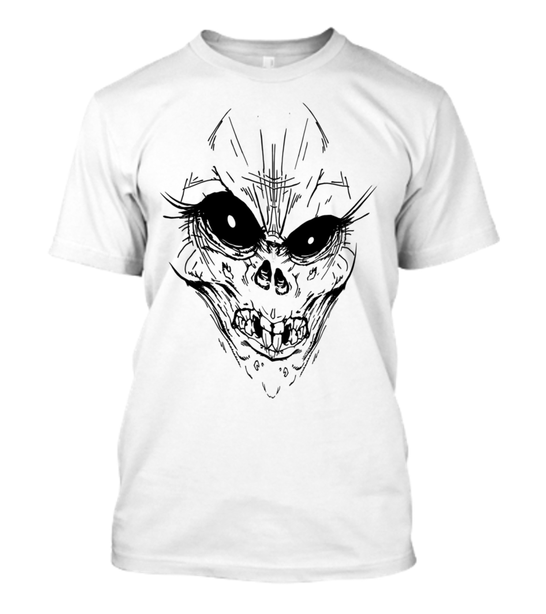 Dead To The Bone Skull Face Dark T-Shirt