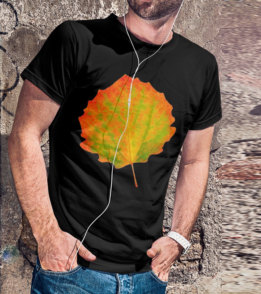 Colorful Aspen Leaf Autumn Vibes T-Shirt